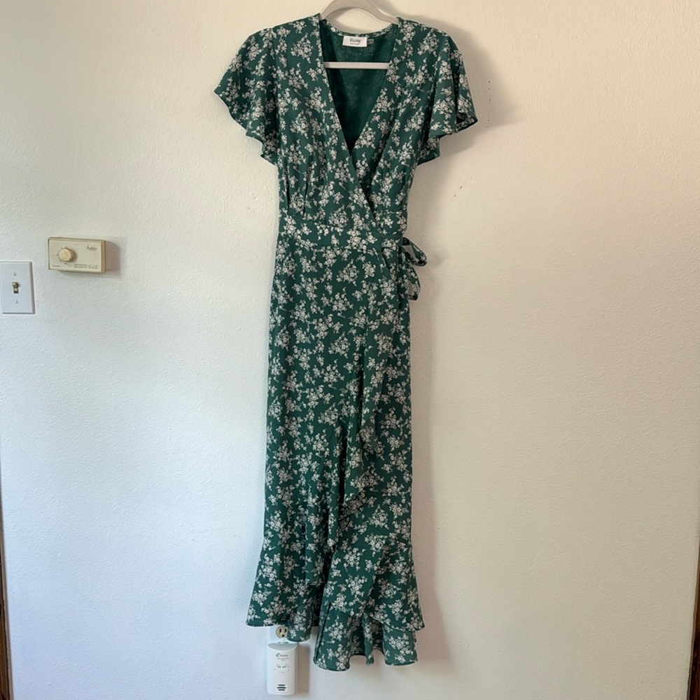 Floral wrap dress